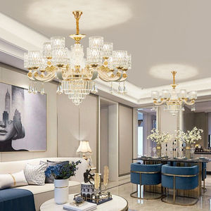 Luxury Crystal Chandelier Multi Head Led <b>Light</b> For Living Room Bedroom Dining Room Villa Hall Home Decor - Product Image 2