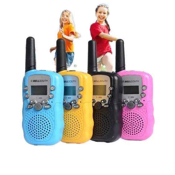 راديو أجهزة اتصال لاسلكية للأطفال البسيطة 22 قنوات راديو لعبة 3 ميل المدى الاطفال أجهزة اتصال لاسلكية ل خارج مغامرات مع LCD فلاش