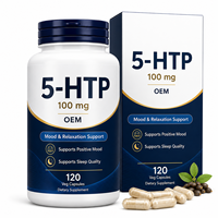 Complexe avancé de 5-HTP avec glycinate de magnésium pour le soutien de la gestion du stress – Capsules de bien-être pour l'humeur, vente en gros, marque privée