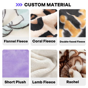 <span class=keywords><strong>Coperta</strong></span> Personalizzata Ujoy in Pile Corallo, Ecologica e alla Moda, Morbida e Calda, con Logo Stampato in Serigrafia - Product Image 2