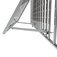 Supports de montage réglables pour panneaux solaires de balcon pour 2 modules photovoltaïques