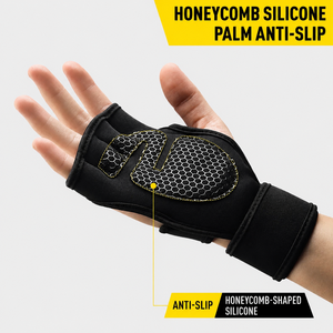 Gants <span class=keywords><strong>de</strong></span> sport respirants en polyester à demi-doigts pour hommes et femmes, antidérapants, avec support <span class=keywords><strong>de</strong></span> paume pour entraînement <span class=keywords><strong>de</strong></span> <span class=keywords><strong>musculation</strong></span> et soulevé <span class=keywords><strong>de</strong></span> terre - Product Image 4