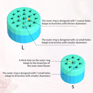Spiral Ikebana Stem Holder Flower Arrangement Holder Waterproof Design Reusable Versatile Silicone Spiral DIY Bouquet Twister - Product Image 4