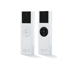Moteur <span class=keywords><strong>de</strong></span> rideau motorisé AC114-01/02/06/16 émetteur <span class=keywords><strong>de</strong></span> canal RF433 noir blanc pile AA stores enrouleurs commande manuelle - Product Image 1