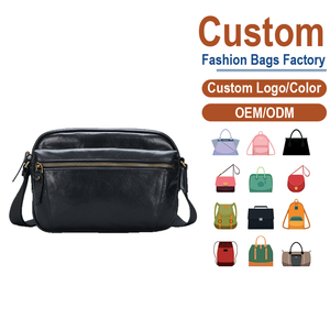 Coffee Genuine Leather <b>Mens</b> Crossbody <b>Bag</b>-Striped Durable Summer Use Top Layer Cowhide OEM <b>for</b> Quiet Luxury & Urban Utility - Product Image 2