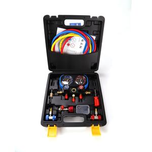 कई गुना गेज सेट चार्ज चार्ज नली दबाव गेज सेट डिजिटल दबाव नापने का यंत्र के साथ सेट - Product Image 1