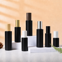 20ml 30ml 40ml 50ml 60ml 80ml 100ml 120ml 1OZ Botol Semprot Parfum Kosmetik Kaca Hitam Frost Amber Bahu Datar dengan Pompa 20/410