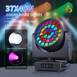 AICPOSE Projecteur de scène mobile extérieur étanche IP65 avec contrôle DMX512, projecteur LED Bee Eye 37x40W - Product Image 4