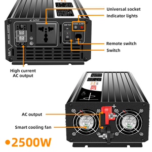 Инвертор чистой синусоиды Idealplusing Solar Off-Grid 2500 Вт, 12В/24В/36В/48В/60В/72В/84В в 120В/220В/230В/240В - Product Image 6