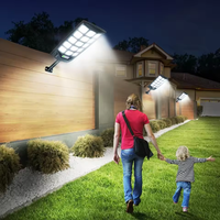 Lampu Jalan tenaga surya Super terang, lampu jalan Sensor gerakan kendali jarak jauh luar ruangan lampu Solar LED 3000W kuat jangkauan lebar 320 °