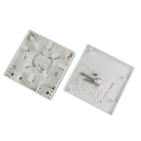 Boîtier de distribution de fibre optique DK FIBER en gros, 2 ports, blanc, ABS, terminaison FTTH avec adaptateurs SC/FC/LC