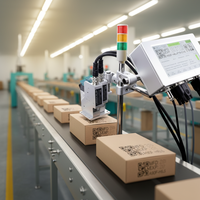 Imprimante jet d'encre à double tête T210S-Y2 Ricoh pour codes-barres et codes bidimensionnels sur cartes, conception portable en plastique pour emballage logistique