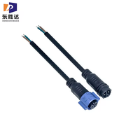 Connecteur étanche IP67IP68 M20 2 3 4 broches Câble électrique Fil autobloquant Soudure mâle femelle Prise d'alimentation Connecteur 4 broches