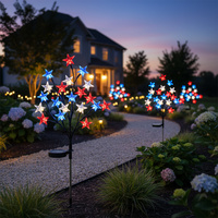 Luces Decorativas LED de Colores con Forma de Estrella, Luces Solares para Jardín, para Decoración de Fiestas, Días Festivos y Festivales, con Certificación CE, FCC y RoHS