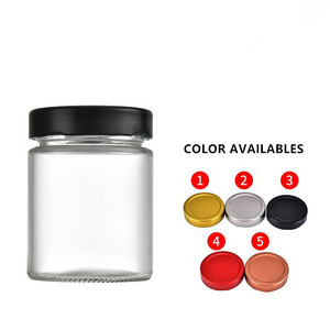 Sang Trọng Độc Đáo Đóng Hộp Lọ Thủy Tinh Rỗng Ergo Lọ Vòng Hình Dạng Salad Jelly Mứt Dầu Dừa Thủy Tinh Mật Ong Jar Với Sâu Kim Loại Có Nắp Đậy - Product Image 3