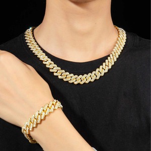 Pulsera de Cadena Grande y Resistente con Cristales, Joyería de Muñeca de <span class=keywords><strong>Cristal</strong></span>, Bijoux Cubano de Moda - Product Image 6