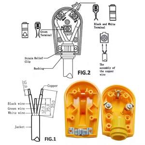 Prise électrique d'angle de remplacement pour camping-car US 125V 30A ETL NEMA TT-30P 2 pôles 3 broches pour caravane - Product Image 5