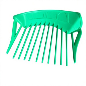 Râteau à gazon Yapu vert simple et économique en plastique pour jardin, avec 14 dents et 22 picots, couleur personnalisable, disponible en ODM - Product Image 3