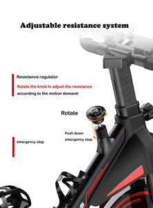 Vélo de spinning d'intérieur pour la maison, vélo d'exercice <span class=keywords><strong>statique</strong></span> robuste avec résistance réglable, vélo de spinning silencieux pour entraînement <span class=keywords><strong>cardio</strong></span> - Product Image 5