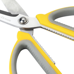 Comix B2772 Large Handle Scissors 192mm Straight Blade Office <b>Paper</b> Cutter Yellow - Product Image 3