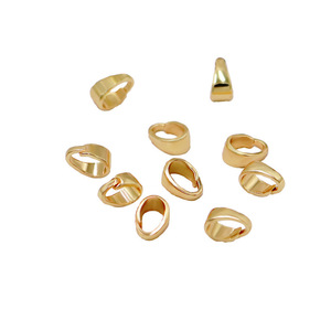 Boucle en forme de grain de melon plaquée or 18 carats, accessoires de bijouterie en cuivre pour la fabrication de bracelets, colliers et artisanat DIY - Product Image 4