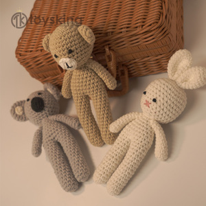 Handgefertigte Entzückende Gehäkelte Tier-Plüschtiere Niedliche Weiche Bären Hasen Koala Stoffpuppen Tröster PP Baumwolle Baby Geschenke Souvenirs - Product Image 6