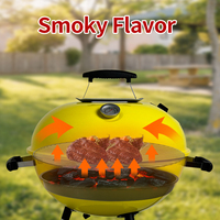 Ensemble de barbecue extérieur à granulés de taille de fête de style européen au charbon de bois pour les grillades