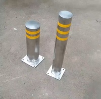 Prix du distributeur Colonne d'avertissement de trafic Barricade de stationnement extérieur amovible haute visibilité Poteau d'avertissement en acier inoxydable