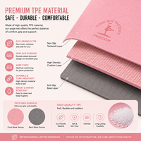 Tapete de Yoga TPE Ovalado con Impresión Personalizada, Antideslizante, Impermeable, Ecológico, Diseño Plegable para Pilates y Ejercicio