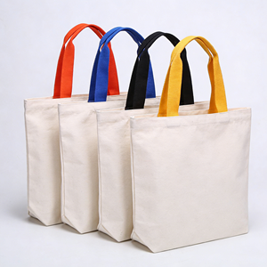 Customized <b>Medium</b> Reusable Blank Shoulder for Canvas <b>Tote</b> <b>Bag</b> Plain Cotton Custom Print Logo Wholesale Canvas <b>Bag</b> - Product Image 2