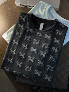 T-shirt <span class=keywords><strong>Bianca</strong></span> di Alta Qualità a Collo Tondo e Maniche Corte per Uomo, Nuova Tendenza Estate 2025, Top Casual a Mezza Manica - Product Image 6
