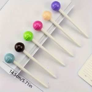 Creative Cute Lollipop Gel Student Stationery Office Supplies Unique Black Needle Tube <b>Water</b> Signature <b>Pen</b> Back School - Product Image 2
