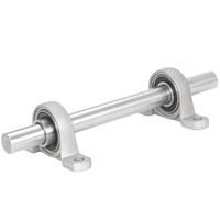 Unité de palier à bride à 2 goujons en alliage de zinc KP000, alésage 10 mm, précision P6, longue durée de vie, durable, faible bruit, pour bureau