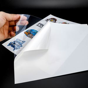 Papel Adhesivo Vinílico Imprimible Mate y Brillante de 8.5x11 A4 con Reverso Transparente de Plástico para Impresora de Inyección de Tinta - Product Image 6