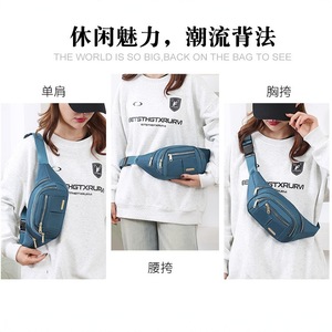 Multi Pocket Water Resistant Waist Bag For Women Casual Outdoor Crossbody Phone Bag Lightweight Large Capacity Fashion Belt Bag - Product Image 3