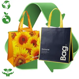 Bolsas de polipropileno reutilizables para la compra, bolsas de polipropileno reutilizables, respetuosas con el medio ambiente