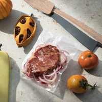 Rouleaux de film sous vide pré-découpés, sacs de conservation alimentaire thermoscellables, gaufrés, compatibles micro-ondes, pour aliments pour animaux et conserves