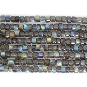 Perles Heishi en labradorite naturelle de haute qualité, plates, rondes, lisses, en forme de roue, pour la fabrication de bijoux, vente en gros - Product Image 3