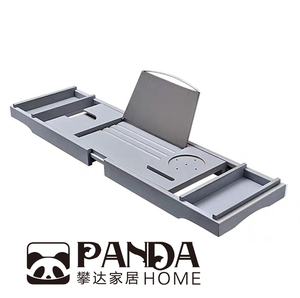 Suole — plateau <span class=keywords><strong>de</strong></span> <span class=keywords><strong>baignoire</strong></span> en bambou naturel, <span class=keywords><strong>pont</strong></span> <span class=keywords><strong>de</strong></span> douche, <span class=keywords><strong>tablette</strong></span>, étagère <span class=keywords><strong>de</strong></span> lecture, rangement en bois pour la salle <span class=keywords><strong>de</strong></span> bains - Product Image 5