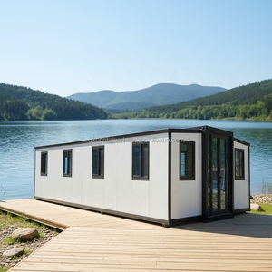 Maison portable 20 pieds 30 pieds 40 pieds extensible à double ailes, maison conteneur, chalet de vacances pour les week-ends - Product Image 2