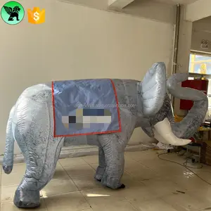 Kostum Gajah Berjalan 2.3M, Kostum Hewan Tiup Bergerak Festival Disesuaikan untuk Acara A8740