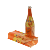Étiquette de manchons rétractables de tube de chaleur imprimée inversée personnalisée pour canette de bière et bouteille de boisson étiquettes d'emballage de données diverses