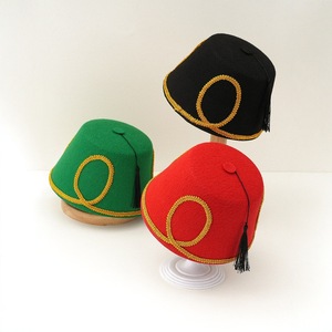 Chapeau Fez fantaisie personnalisé avec logo pour Halloween, Noël, fête, chapeau turc <span class=keywords><strong>marocain</strong></span> à franges et pompons - Product Image 4