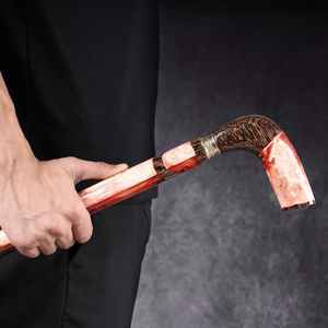 Bastón de Madera Resistente con Mango de Resina Cómodo, Combinación de Resina Artesanal y Madera - Product Image 2