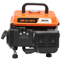 Générateur d'essence portable BS950 650W/750W, mini, 4 temps, démarrage manuel, petit moteur 50Hz