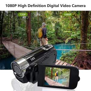 กล้องวิดีโอดิจิตอลแบบพกพา 16MP ฟูลเอชดี 1080P ซูมดิจิตอล 16 เท่า หน้าจอพลิกได้ 2.7 นิ้ว กล้องวีล็อกสำหรับครอบครัว - Product Image 3