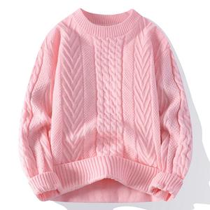 Pull en molleton respirant à coupe ajustée pour homme et femme, mélange acrylique, couleur unie, épais et confortable, automne-hiver - Product Image 2