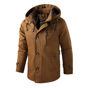 Giacca da uomo TONGYANG con cappuccio staccabile per primavera e autunno, casual, in cotone, per attività all'aperto, abbigliamento maschile alla moda, taglie forti fino alla 5XL - Product Image 2