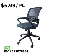 Chaise de bureau en cuir pivotante et confortable