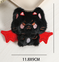 Porte-clés Peluche Chauve-souris Mignonne, Cadeau Créatif et Amusant pour Halloween, Breloque pour Sac